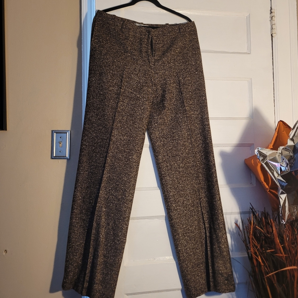 Max Mara Tweed Slacks Made In Italy US S12 - Picture 3 of 5